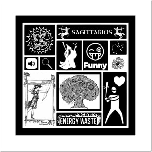 SAGITTARIUS ZODIAC SIGN CHART Posters and Art